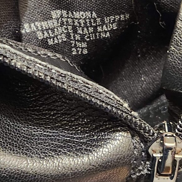 $180 Marc Fisher Samona Women Leather US 7.5 Black Ankle Boots Casual - Picture 9 of 12